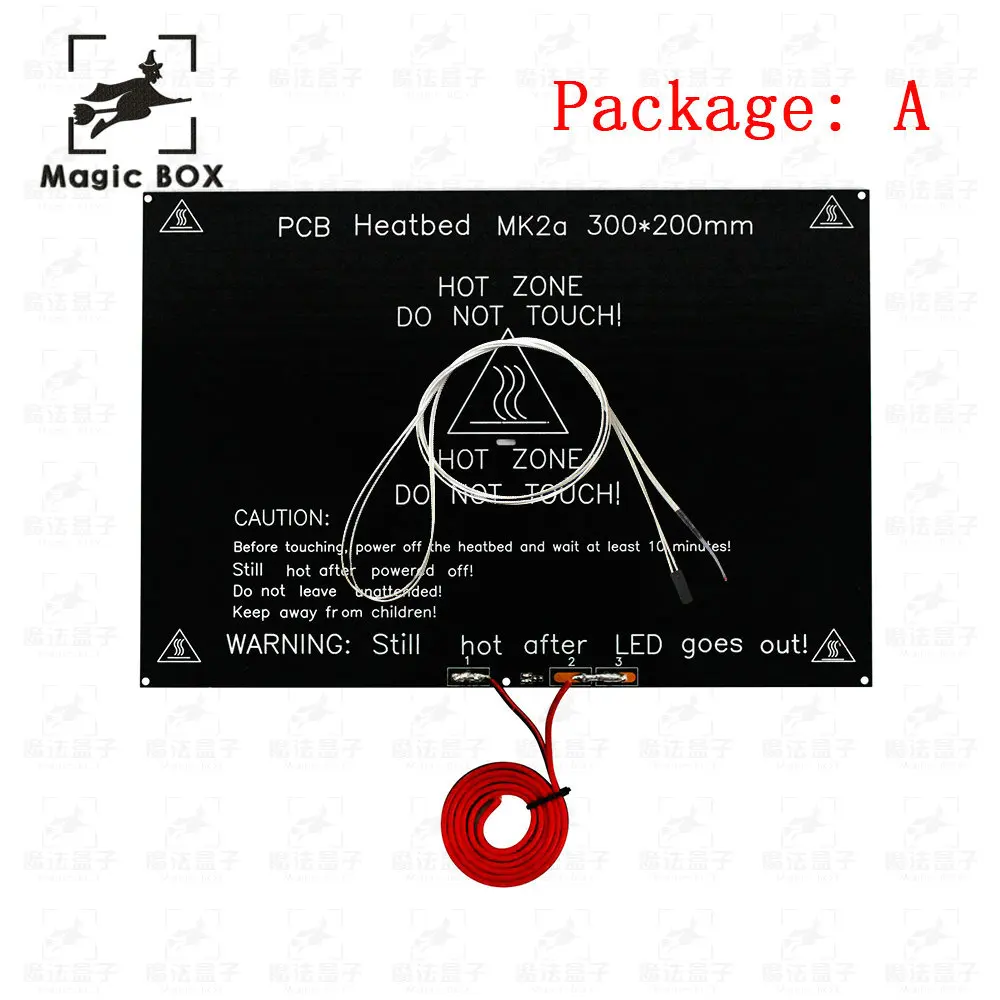 

2018 MK2A 300*200*3.0mm RepRap RAMPS 1.4 PCB Aluminum Heatbed Hot Plate For & Mendel For 3D Printer parts MK2B