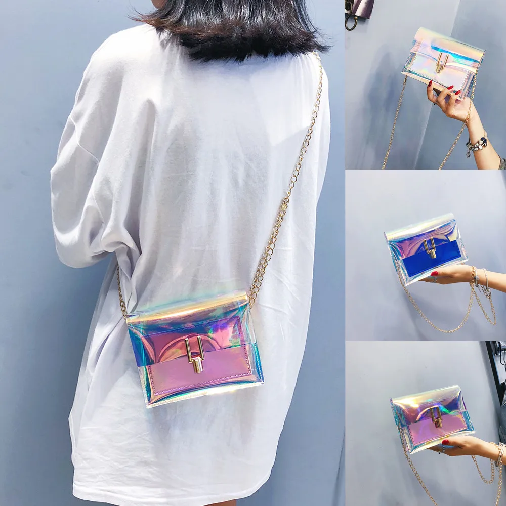 Модные женские прозрачные сумки через плечо яркого цвета сумка через плечо пляжная сумка tasjes dames#30