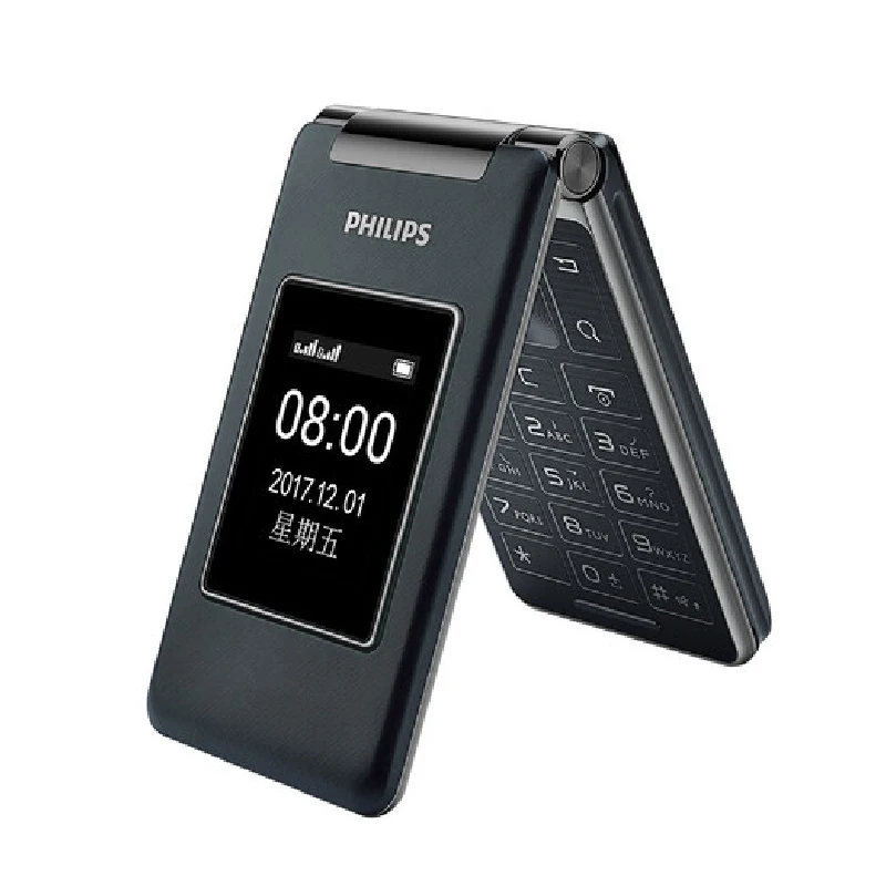 Original Philips E212A MTK 2.8 inch 1800mAh battery single camera FM Radio support memory card Dual SIM 2G flip keyboard phone Original Philips E212A MTK 2.8 inch 1800mAh battery single camera FM Radio support memory card Dual SIM 2G flip keyboard phone