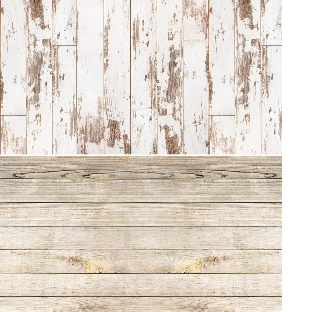 

2 in 1 Seamless Wood Texture Background Waterproof Paper Photo Backdrop Props Tabletop Photography Pictures Double Sided WW-01