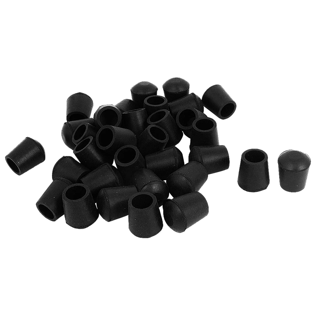 

Botique Rubber Furniture Crutch Feet Stool Chair Leg Tips Pads 100Pcs Black