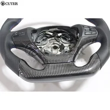 F30 3 серии углеродное волокно рулевого колеса автомобиля рулевое черная кожа для BMW F30 320i 325i 335i 13-18