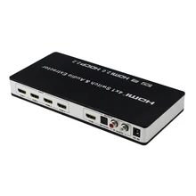 New HDMI 2 0 Switch 4x1 HDMI Switch 4 in 1 out with Audio Extractor Toslink