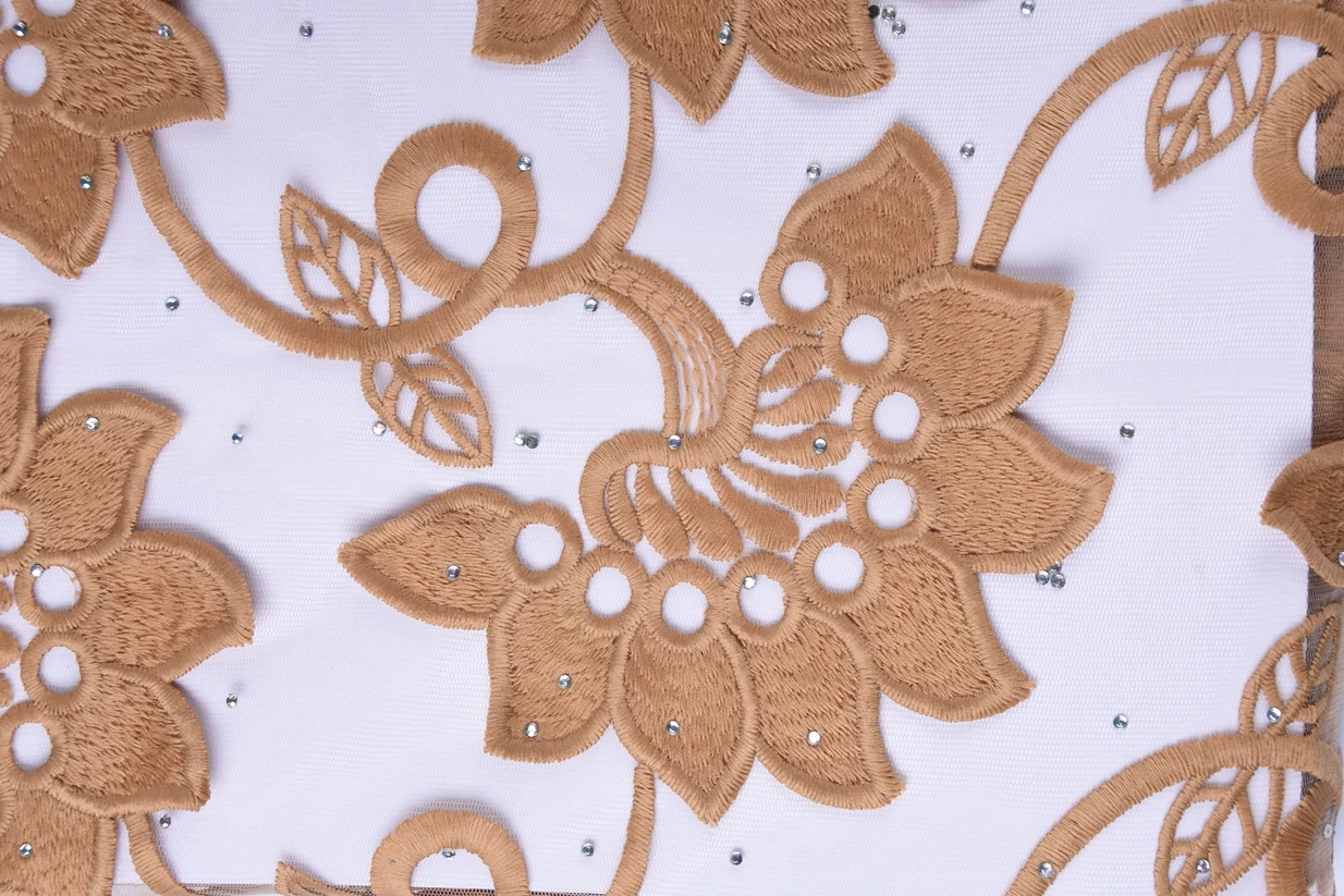 Горячая желтая африканская кружевная ткань высококачественное кружевное нигерийское Тюлевое кружево ткань молочный шелк 3d французская чистая кружевная ткань 1634