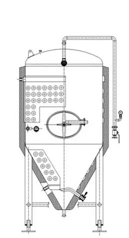 4 BBL/5 BBL/6BBL конический ферментер из нержавеющей стали с рубашкой w/Все клапаны и Hardwares