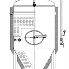 4 BBL/5 BBL/6BBL конический ферментер из нержавеющей стали с рубашкой w/Все клапаны и Hardwares