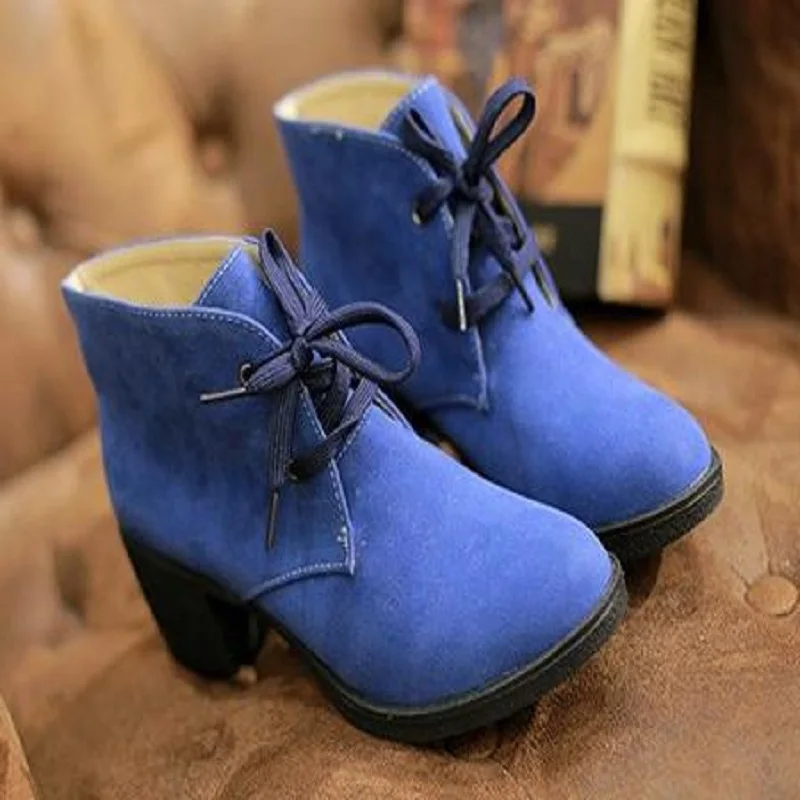 

MoBeiNi 2018 autumn and winter new style sweet beauty short tube Martin boots wedge with round head matte two wear waterproof