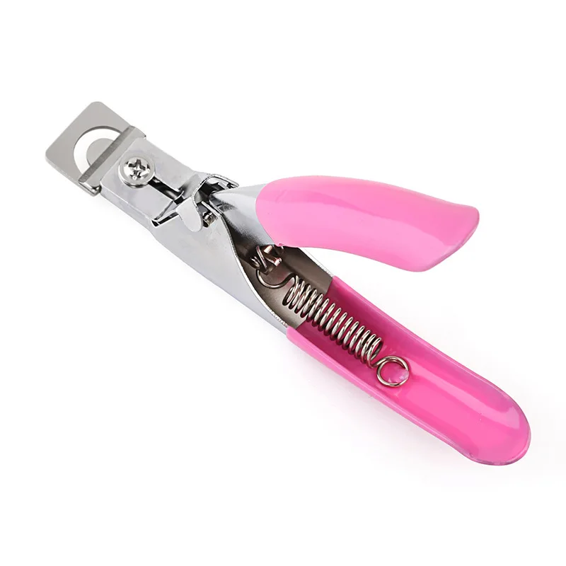 1pc Stainless Steel False Nail U Shape French Scissor Trimmer Straight