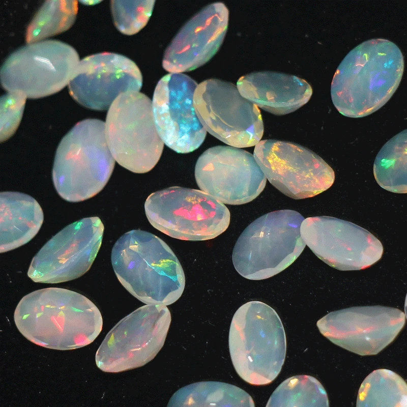 

10Pcs,Opal Faceted Star Shape, Size,6.0X4.0mm natural stone
