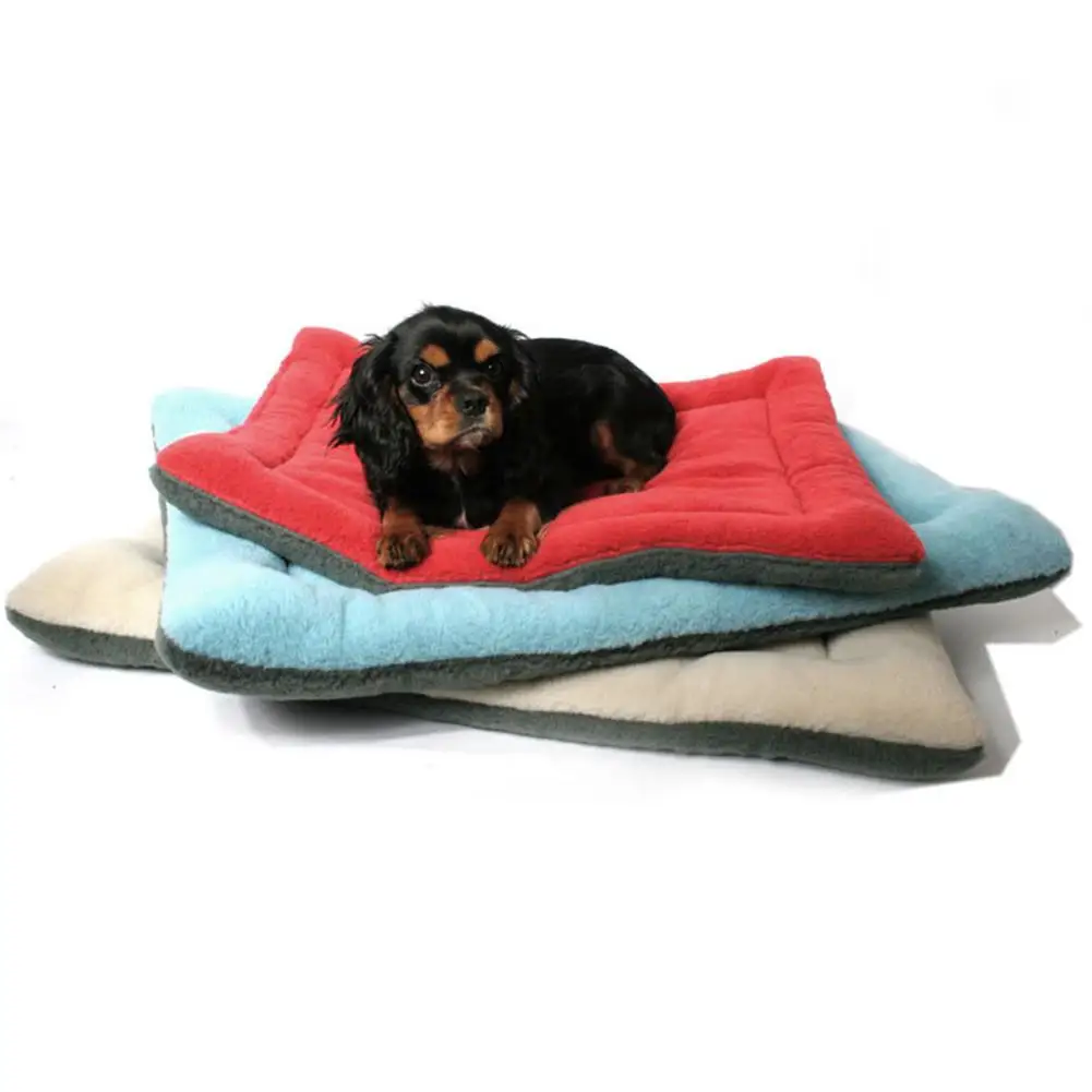 Adeeing одноцветное Цвет плюшевая ткань удобный коврик для домашних животных собак щенков котов
