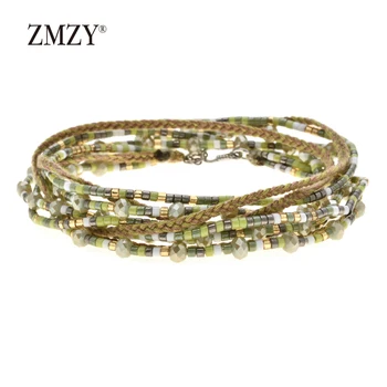 

ZMZY Brand New Style Bohemia Multilayer Bead Charm Women Handmade Beaded Bracelet Gifts Fashion Unique Boho Party Jewelry