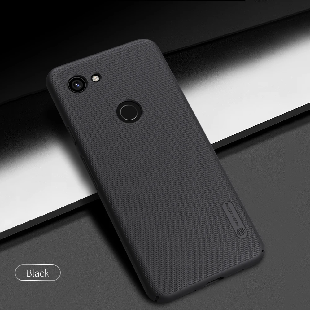 Чехол для Google Pixel 3A XL Pixel3A 3AXL корпус Nillkin матовая серия Роскошная жесткая задняя крышка из ПК СПС Google Pixel 3A XL чехол - Цвет: Черный