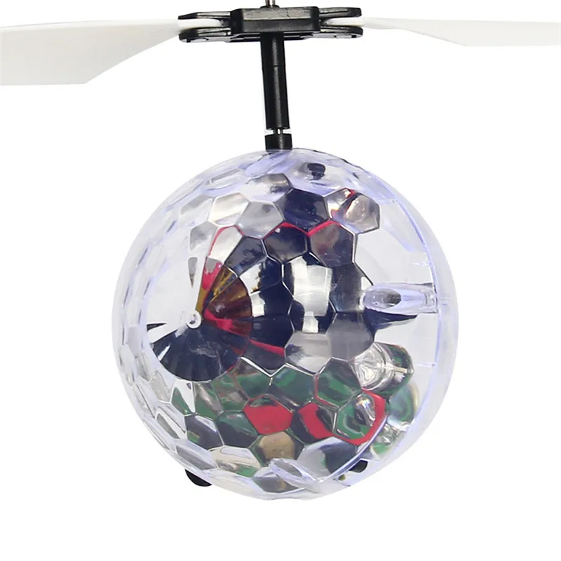 Радиоуправляемая игрушка EpochAir Радиоуправляемый вертолет-мяч, дрона с дистанционным управлением шар-Вертолет Встроенный диско-музыка с сверкающих светодиодный освещения для детей и подростков; Коло