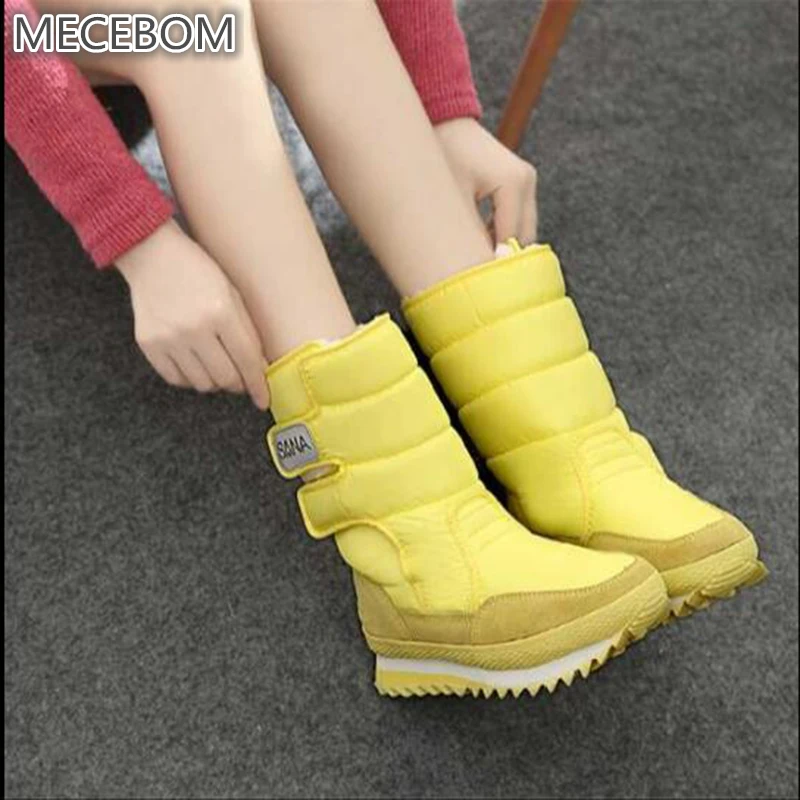 

2018 Winter Flock Fur Flat Heel Wedge Platform Sexy Short Ankle Moccasins Snow Botas Feminina Women Shoes Zapatillas Mujer 01W