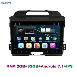 Aoluoya ips ram 2 ГБ + 32 ГБ Android 7,1 Автомобильный DVD Радио gps плеер для KIA Sportage R 2010 2011 2013 2012-2015 аудио мультимедиа wifi