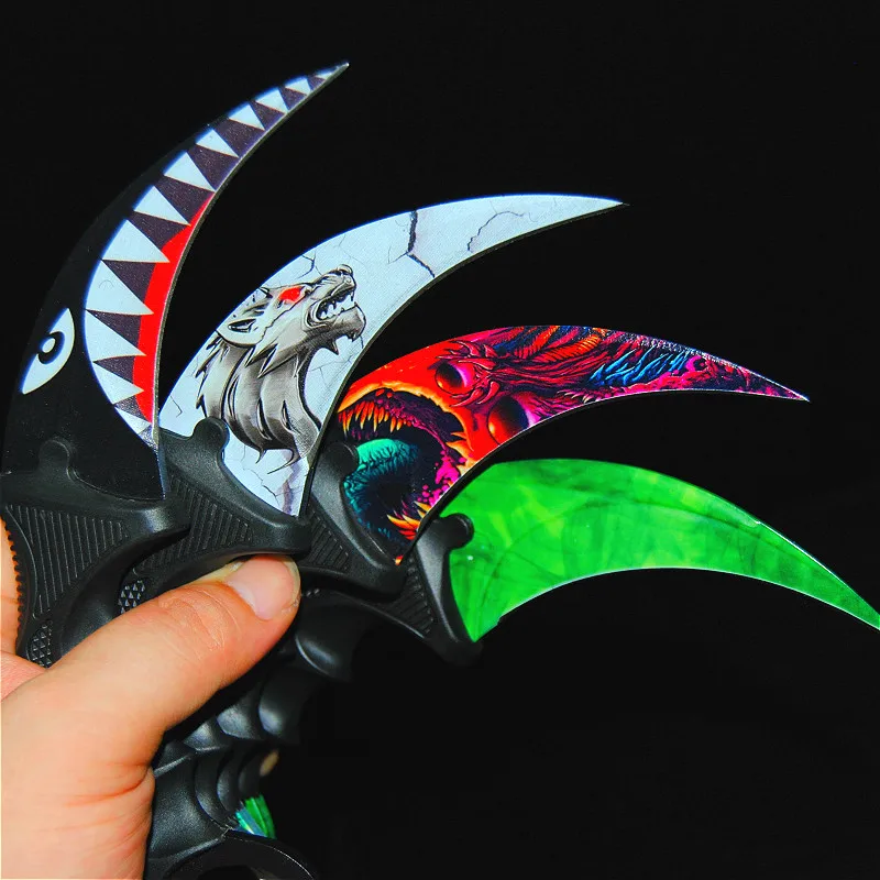 CS GO бабочка в ноже Karambit складной нож тренировочный нож подарок balisong Практичный Нож не заточенный металл