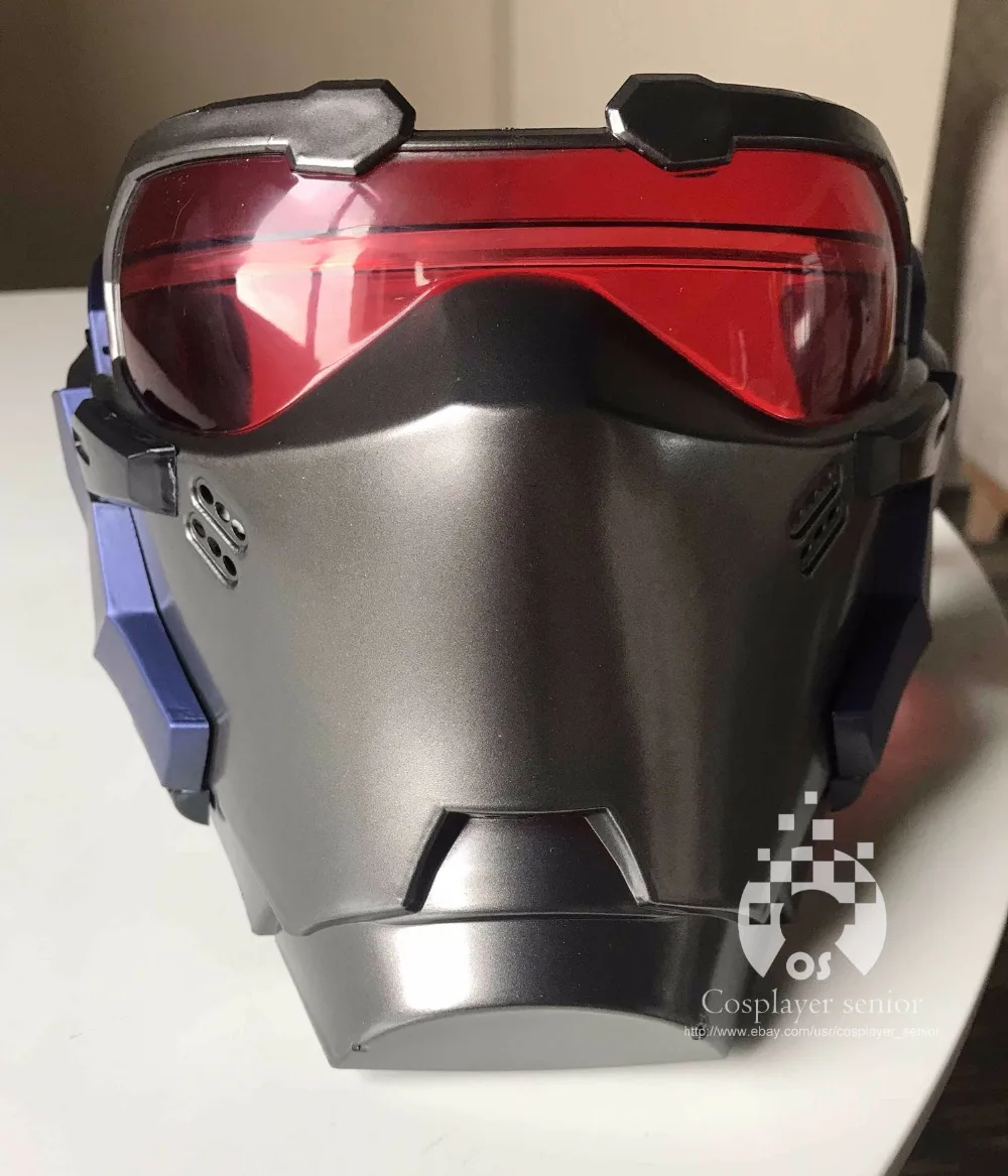 Светодиодная маска OW Soldier 76 15 вентиляционных отверстий для косплея