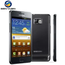 Разблокированный Samsung GALAXY S2 I9100 Мобильный телефон Android Wi-Fi GPS 8.0MP камера ядро 4,3 ''1 Гб RAM