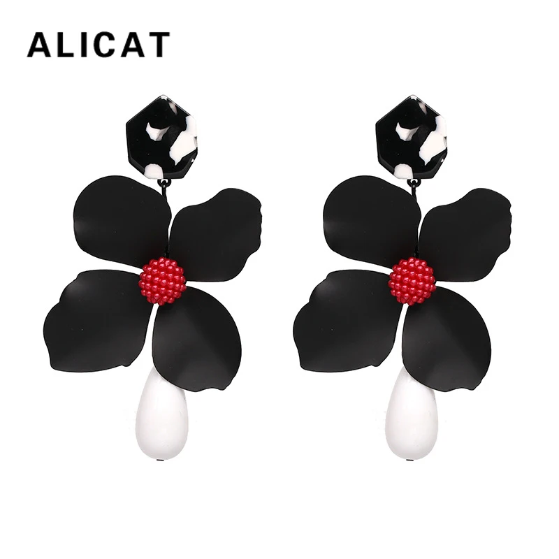 

Big Flower Earings Bohemian Fashion Ethnic Vintage Flower Shape Dangle Earring 2018 Fashion Jewelry For Women Accessories