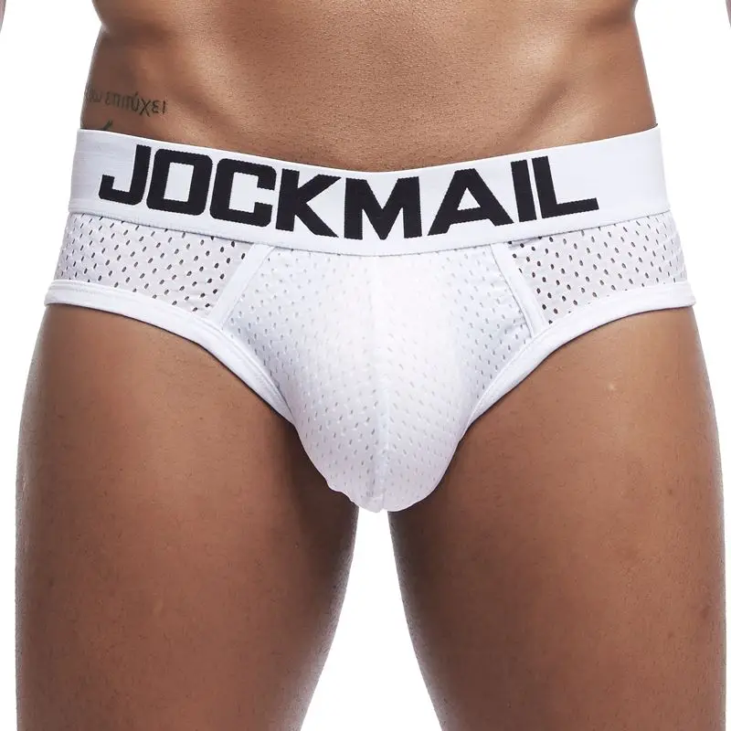 JOCKMAIL New men underwear Ice silk Cool breathable Mesh sexy mens bikini  briefs calzoncillos hombre cueca gay men Underpants - AliExpress