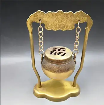 

Chinese handmade antique bronze ornaments Seiko hanging furnace Home Furnishin g hanging Incense burner furnace burner