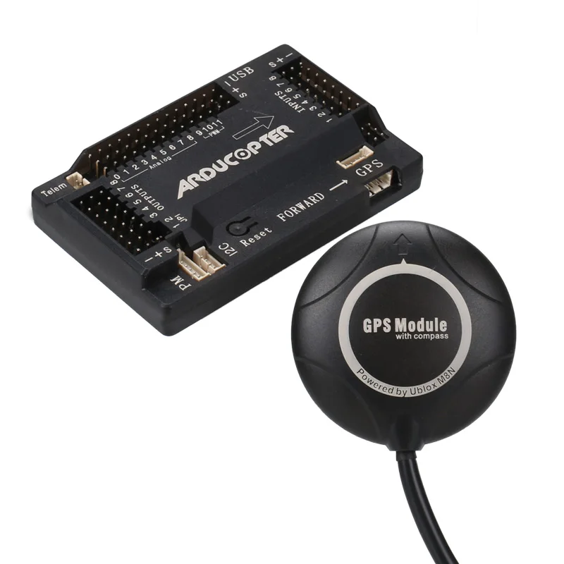 Construído em Compas com Embalagem para rc Controlador de Vôo + M8n Ardupilot Alta Precisão Gps Quadcopter Multicopter Apm2.8 Apm 2.8 2 compas com embalagem para rc quadcopter multicopter