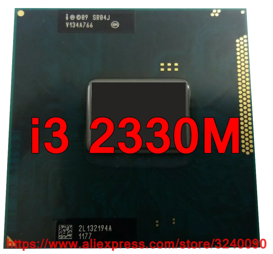 Оригинальный процессор lntel Core i3 2330M SR04J 3 Мб кэш-памяти 2 20 ГГц двухъядерный для