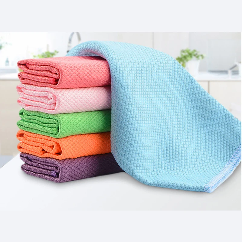 Toallas de microfibra absorbentes para limpiar ventanas de coches cocinas etc.