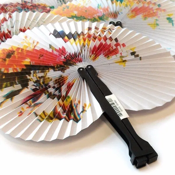 3x Chinese paper fan girls boys gift wedding favor birthday party bag fillers-2