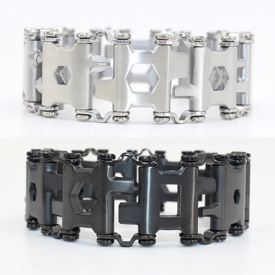 Best YINGTOUMAN Wearable Tread 29 In 1 Multi function Tread Bracelet Strap Screwdriver Outdoor Emergency Kit Hand Multi Tool EDC