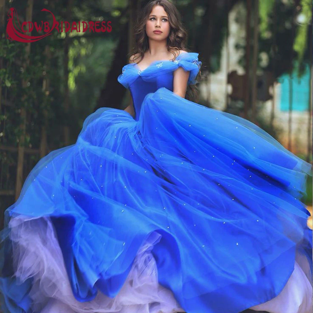 Royal Blue Deluxe Cinderella Princess ...