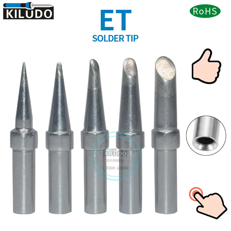 

KILUDO 5 PCS Weller Iron Tip WES51 WESD51 PES51 soldering station for ETU ETAA ETBB ETCC ETDD