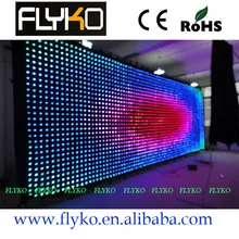 FLYKO Крытый фон с изображением сцены p10 светодиодный видео занавес