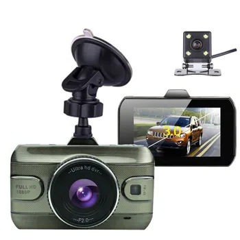 

Car DVR Dash Camera 3 inch Dual Lens Car Dvrs Full HD 1080P Video Recorder Rear View Backup Dash Cam Auto Accessories