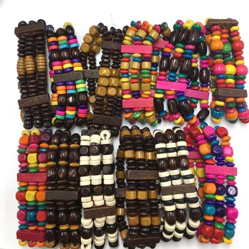 

Free Shipping!! African Shape Wood Beads Bracelet can mixed designs
