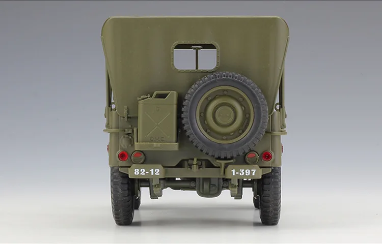 WELLY 1/18 масштаб США джип 1941 Willys MB SUV литая модель металлическая военная модель автомобиля игрушка для подарка, детей, коллекция