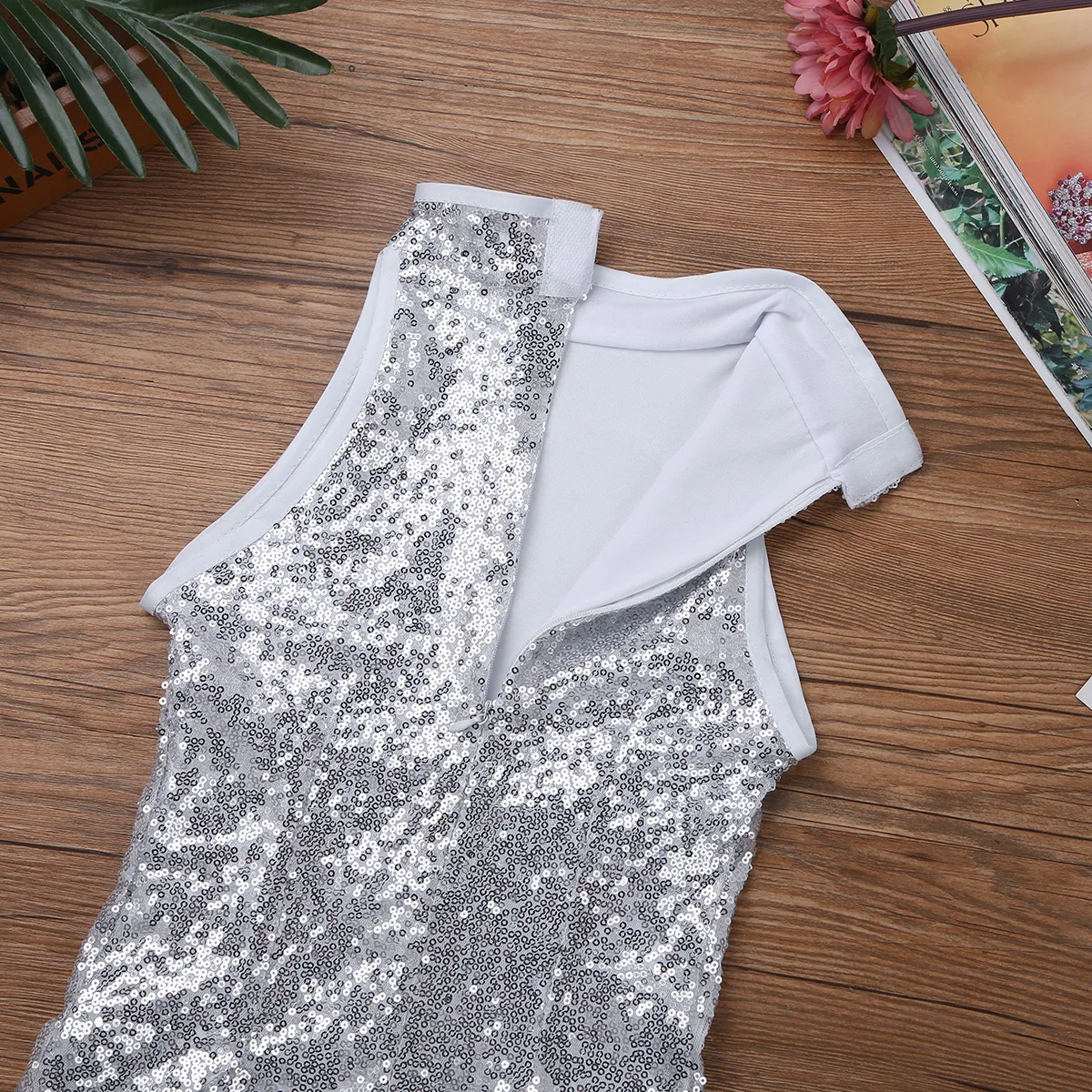 Iiniim الاطفال Gilrs الباليه التشجيع ازياء فستان رقص لامعة الترتر قمم مع الجوارب الشارع الرقص حزب Dancewear