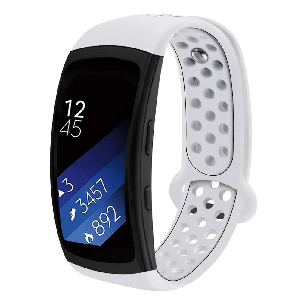 Силиконовый сменный ремешок для samsung gear Fit 2 SM-R360 Fit 2 Pro SM-R365 Watch - Цвет ремешка: White