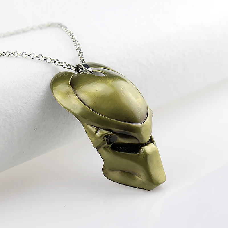 Alien Predator Necklace Movie Jewelry Mask Pendants Necklaces Hip Hop