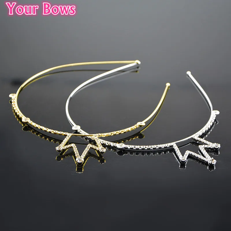 

Your Bows 1PC Kids Girl Princess Crown Hairbands Children Rhinestone Hair Accessories Hoop Hairband Fastion Tiaras