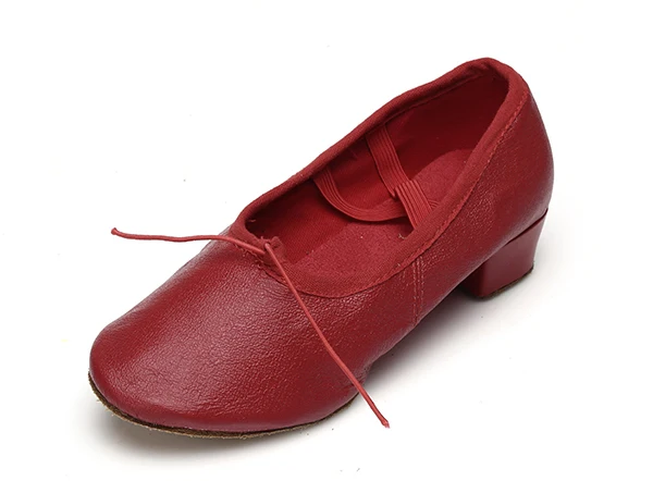 Современный мальчик девочка дамы дети мужские бальные латинские танго танцевальная обувь на каблуках - Цвет: Red 1