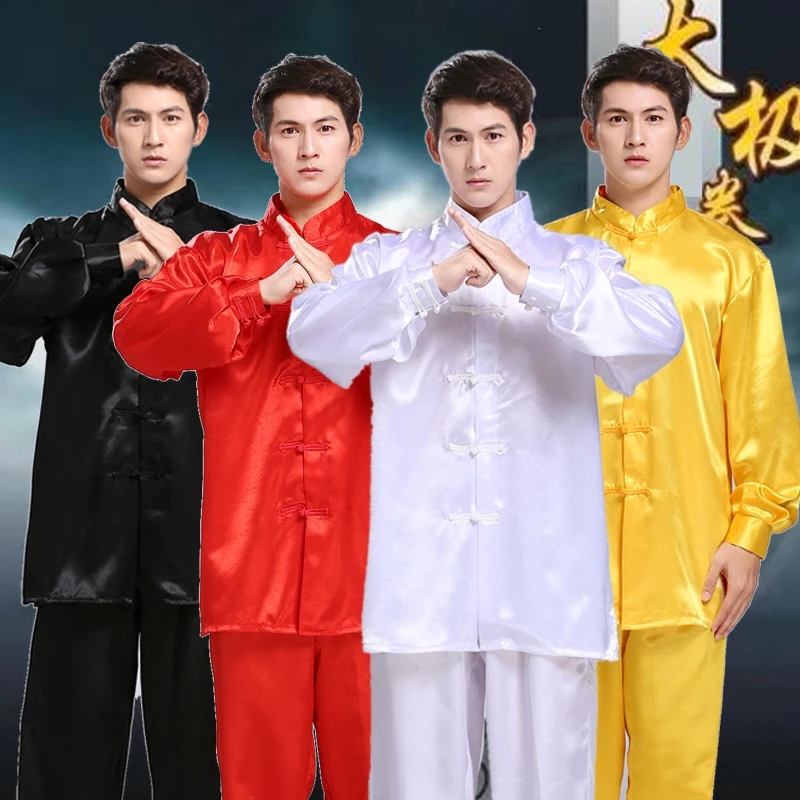 

Unisex Wushu Clothing Martial Arts Faux Kung Fu Suit Men Tai Chi Uniform Taijiquan Costume Wing Chun Wushu Performance Clothing