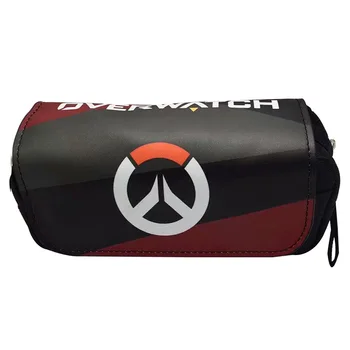 

Hot Games OW Pen Pencil Bags Cases Leather Cover Canvas Stationery Bag Students Boy Girl Gifts Double Zipper Pencil Wallets