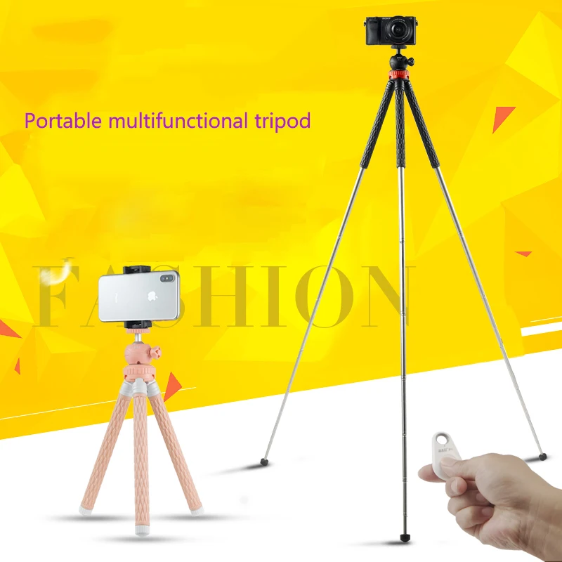 

3 colors Selfie Stick Mini Live Tripod With Phone Clip Tripod Stand for Mini Live Tripod For iphone 8 x Samsung Xiaomi cameras