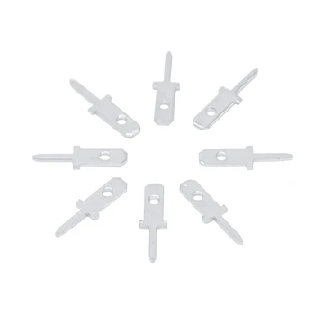 

100pcs 2.8 Inserts Plug Spring Terminal PCB Solder lug thickness 0.8 one legs ,PCB welding sheet