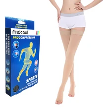 Findcool 15-21mmHg компрессионные чулки для йоги компрессионные женские чулки до бедра с открытым носком для варикозного расширения вен