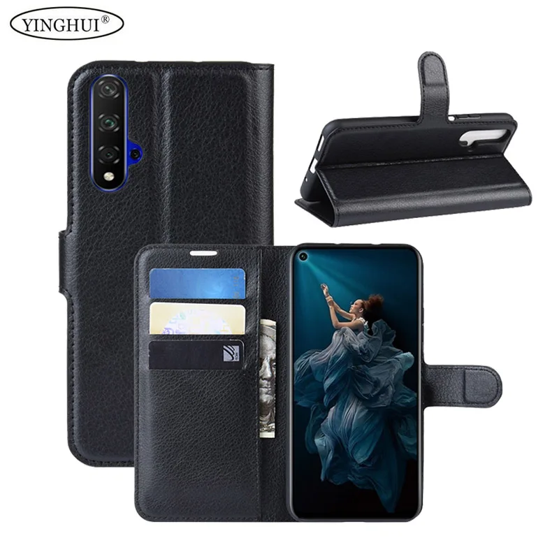 

For Huawei Honor 20 Case Flip PU Leather Stand Cases For Huawei Honor 20 Card Holder Phone Bag