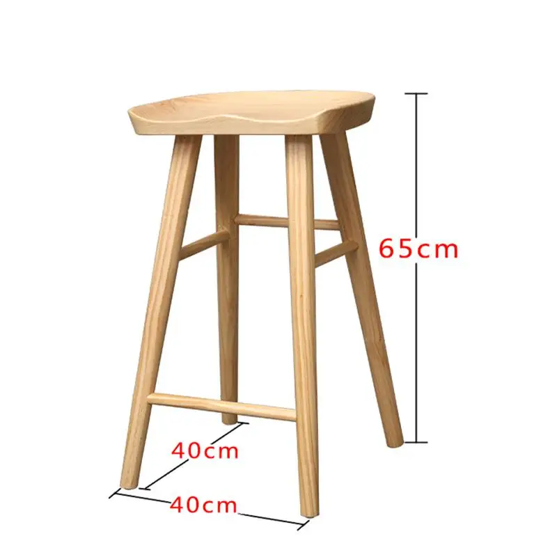 Без скандинавского барного стула Современный стул в стиле минимализм твердый деревянный домашний креативный модный высокий стул табуре де бар модеран Банко - Цвет: Style 2