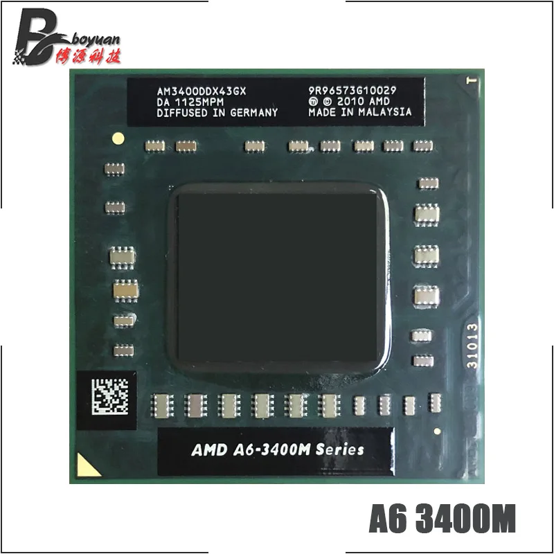 

AMD A6-Series A6-3400M A6 3400M 1.4 GHz Quad-Core Quad-Thread CPU Processor AM3400DDX43GX Socket FS1