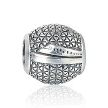 Tallado Buque en Océano Beads Fit Pandora Charms Pulseras Mujeres Sterling Plata 925 Original de Plata de Joyería de Moda DIY Bijouterie